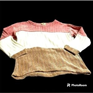 Hayden girls size XL tri-color sweater